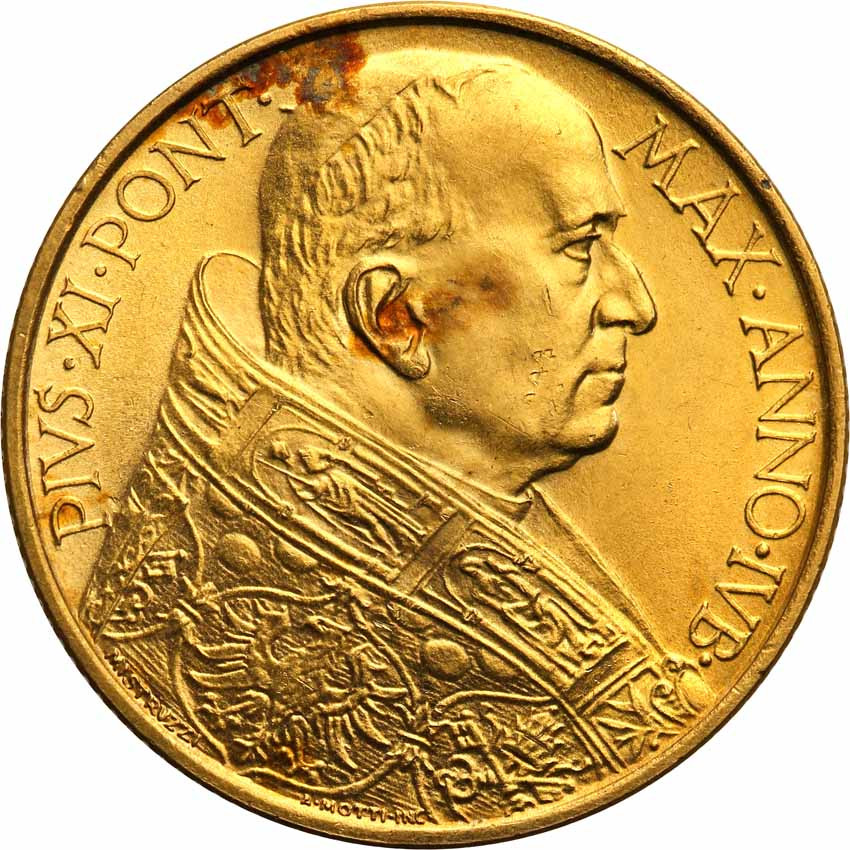 Watykan. Pius XI 1922-1937, 100 lirów 1933/34. Jubileusz.